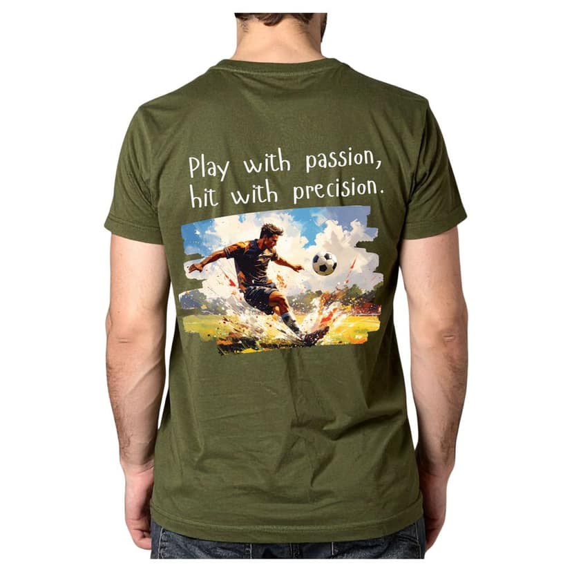 Trishoolin Sports Theme T-Shirt | Design 10410MB | Cotton Regular Fit | Crew Neck / Round Neck Half Sleeve | Pack of 1