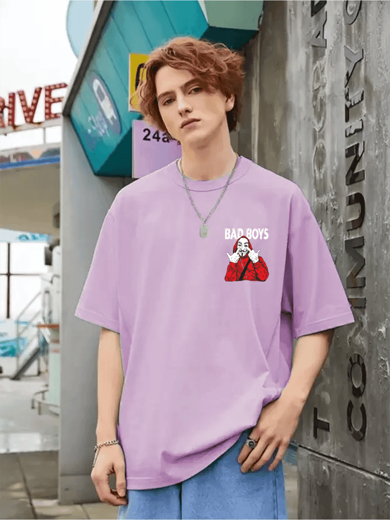 SCOTT FINCHER Men's T-Shirt, Crew Neck, Short Sleeve, Regular Fit, Cotton Blend , Soft and Comfortable : AA(ARN)LAVANDER_117 view 3