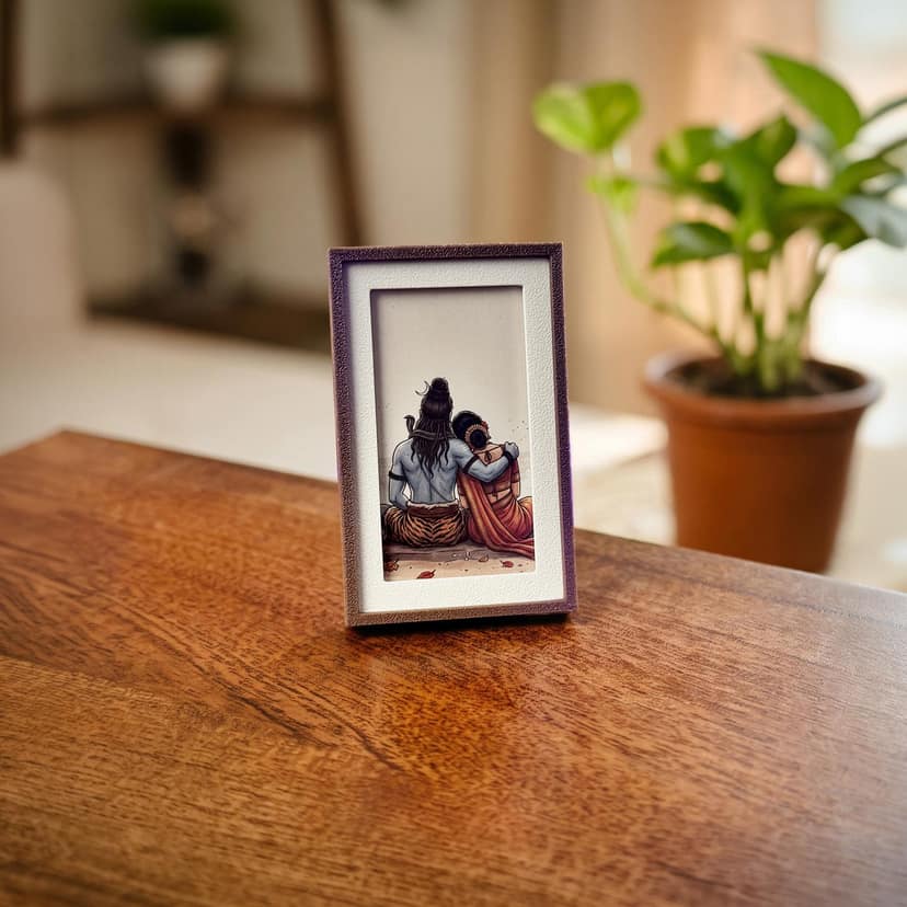 Shiv Parvati Fridge Magnet - Couple's Favorite Gift
