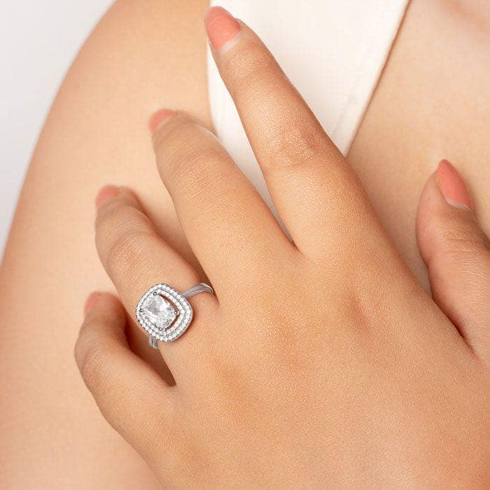 Silver Sparkle Ring view 2
