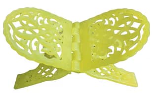 Yellow Floral Book Holder with Intricate Design