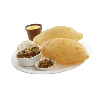 Chole Bhature with Lassi