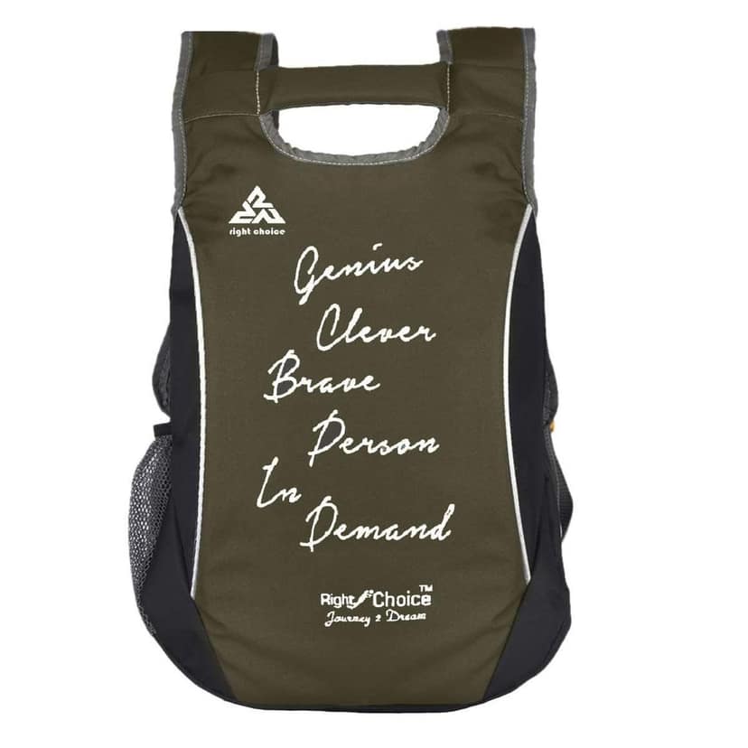 RIGHT CHOICE quality stylish casual backpack daily use unisex typography college bags (Boys and Girls) view 8