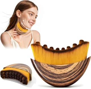 Lymphatic Contour Face Brush for Sculpting & Drainage | Facial Massager for Jawline, Chin & Neck | Anti-Puffiness Skin Lifting Brush with Travel Case (Original Quality)
