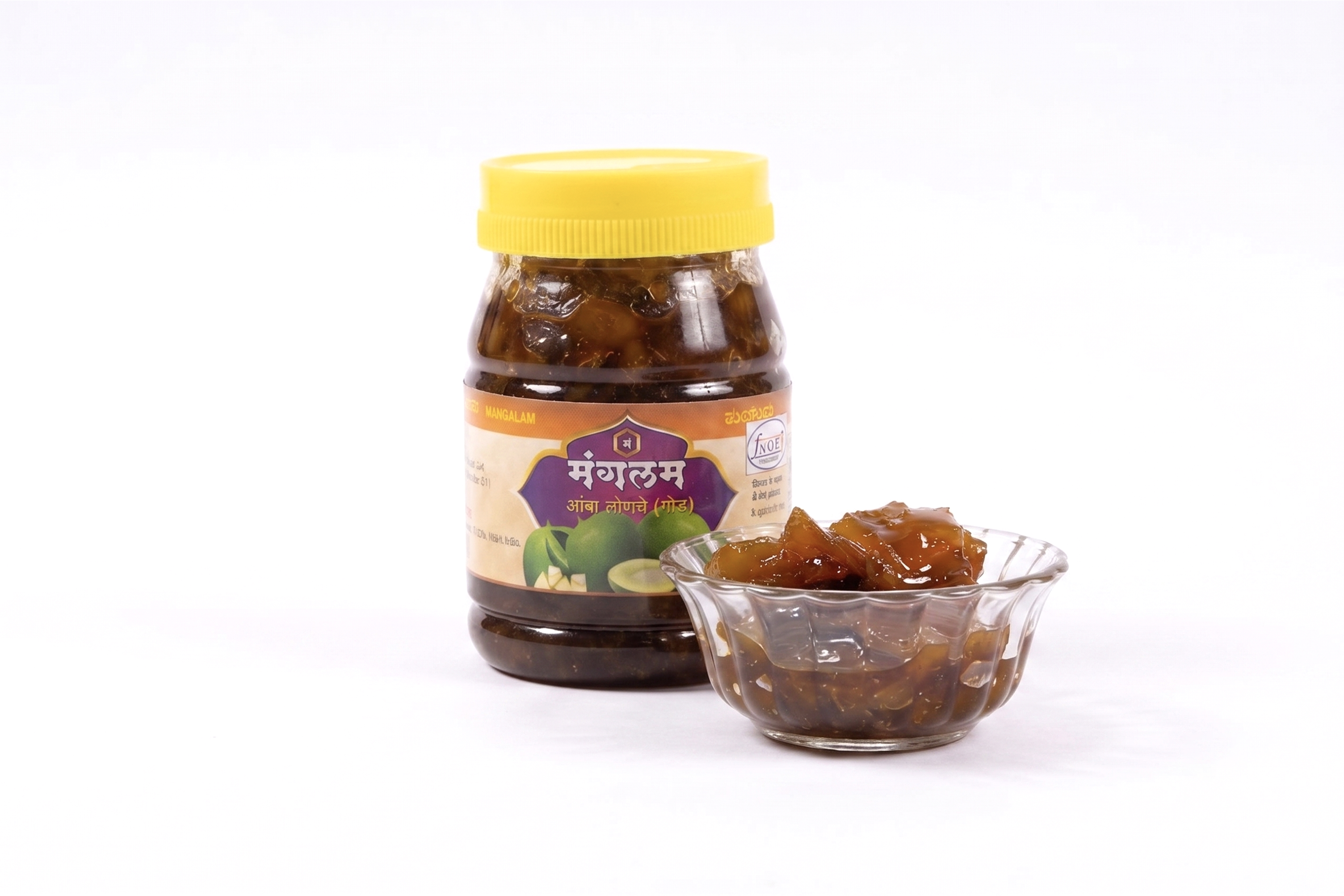 Traditional Sweet Mango Pickle Made with Ripe Mangoes, Authentic Spices and Traditional Pickling Methods