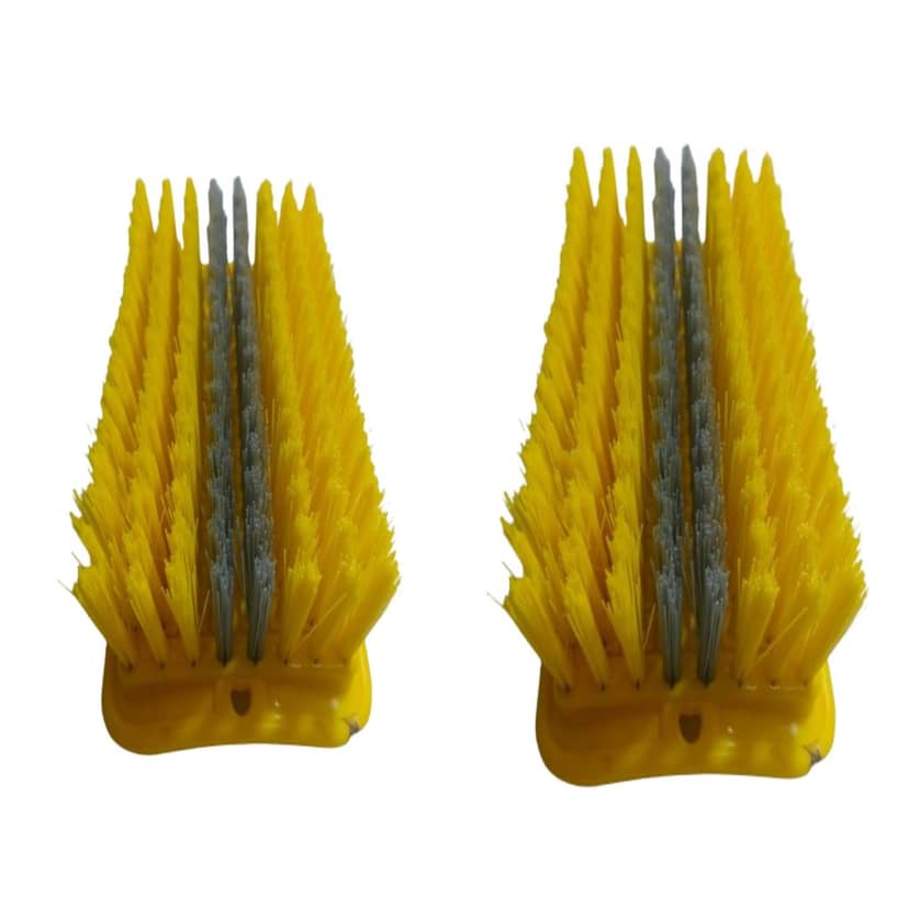 JMP BRUSH Premium Multipurpose Cloth Brush, with Soft & Hard Bristles, Assorted, Plastic Pack of 2