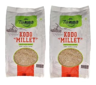 Trumillets Kodo Millet Whole Grain | Gluten Free | No Chemicals | High Plant Protein and Fibre | Dosa, Uttapam, Dhokla Batter Replacement | Vegan (Each 500 Gm Pack of 2)