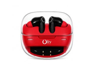 OlivLife NERO True Wireless Earbuds, Bluetooth 6.0 in-Ear Headphones with ENC Mic, 14H Playtime, Deep Bass, Premium Sound, Type-C Fast Charging Case - Red
