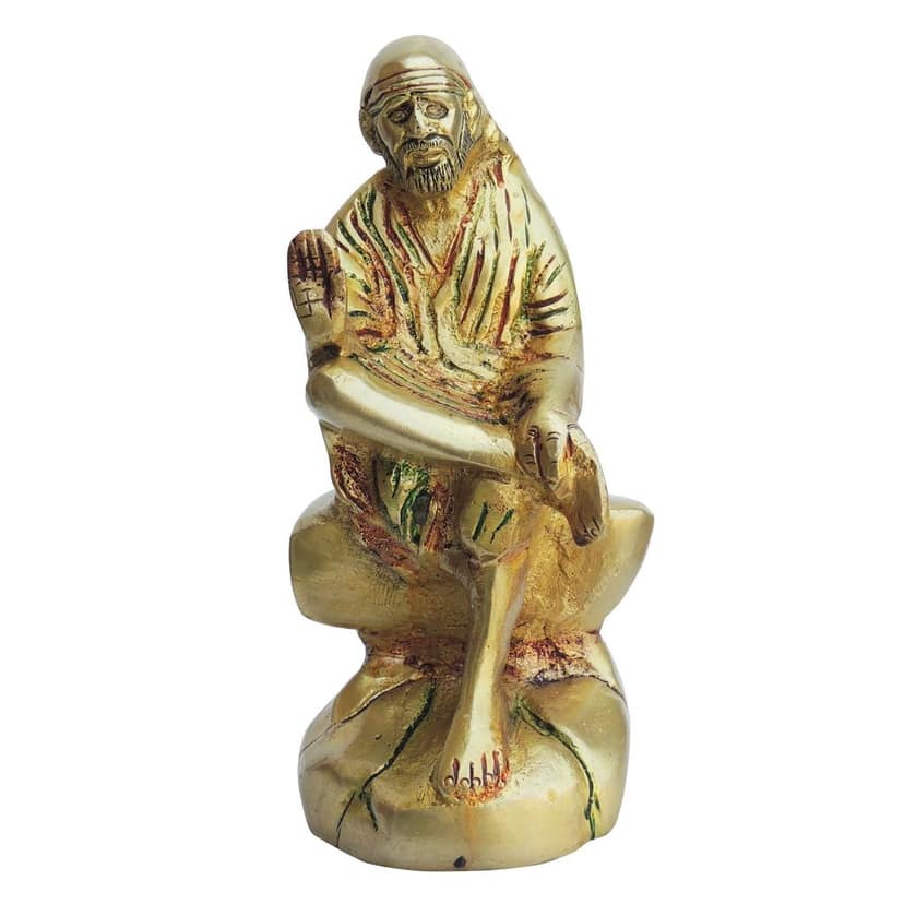 Brass Showpiece Sai Baba God Idol Statue (BSMAS1351 C) view 2