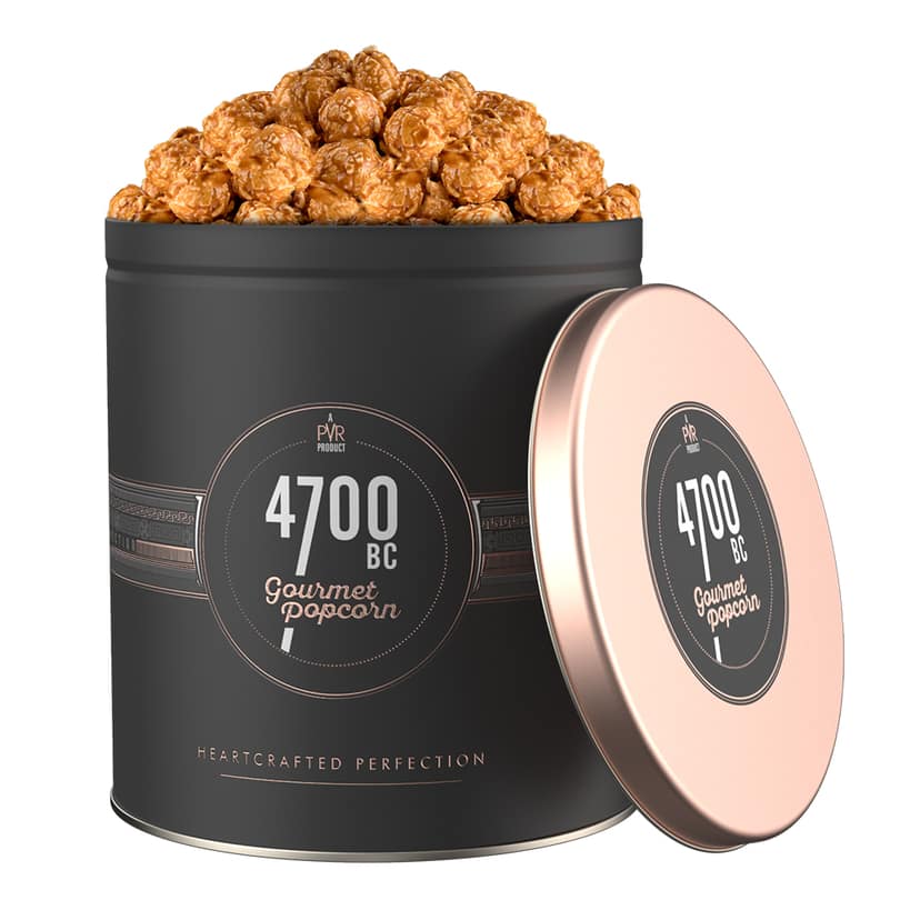 4700BC Himalayan Salt Caramel Popcorn, Tin, 550g