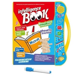 Interactive Sound Book for Kids with Marker (Ages 2–7) Learn Alphabets, Numbers, Shapes & Phonics Educational Talking Book with Music & Touch Features Multicolor Learning Toy for Toddlers