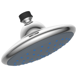 OS-218 6" Inch Round Water Fall Wall Mounted Overhead Shower