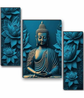 SNDArt - Lord Buddha Wall Painting For Living Room Gift Items 12 x 18 inch