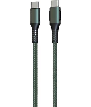 Portronics POR-1065 Konnect C Square 18W Type-C to Type-C 1.2M Cable (Green)