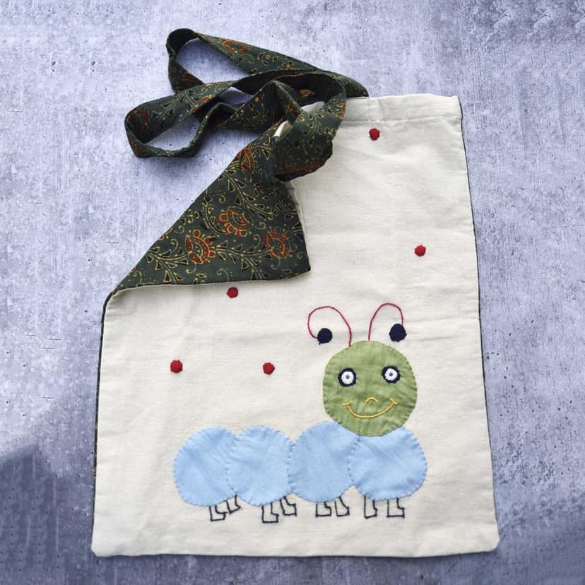 CATERPILLAR APPLIQUE TOTE BAG view 5