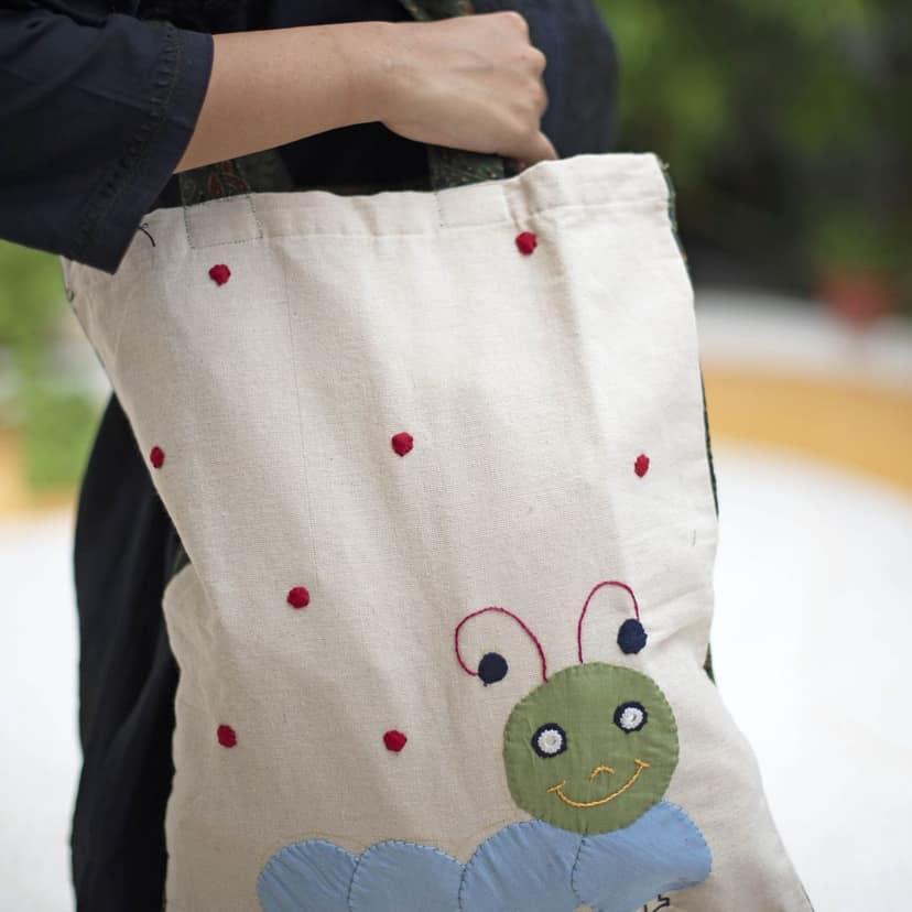 CATERPILLAR APPLIQUE TOTE BAG view 6