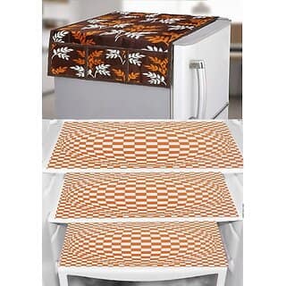 REVEXO Refrigerator Cover (Width: 20 cm, Multicolor)