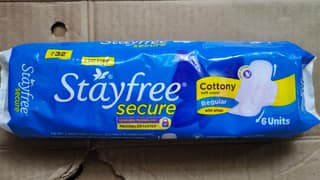 Stayfree secure cottony regular with wings 6 pcs