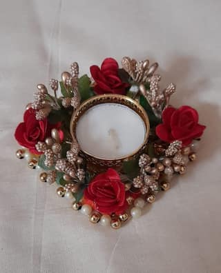 Red Handmade Diya for Diwali