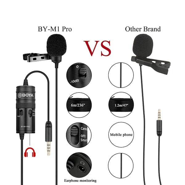 Boya BY-M1 Pro Universal Lavalier Microphone view 6