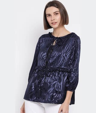Oxolloxo Polyester Blend Shrugs - Navy
