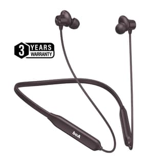 boA In Ear Neckband Earphones with Deep Bass, Fast Charging Support, Magnetic Earbuds, HD Calling Mic, Comfort Fit All Day for Gym Workout Running Travel, Compatible with Android and iOS Devices