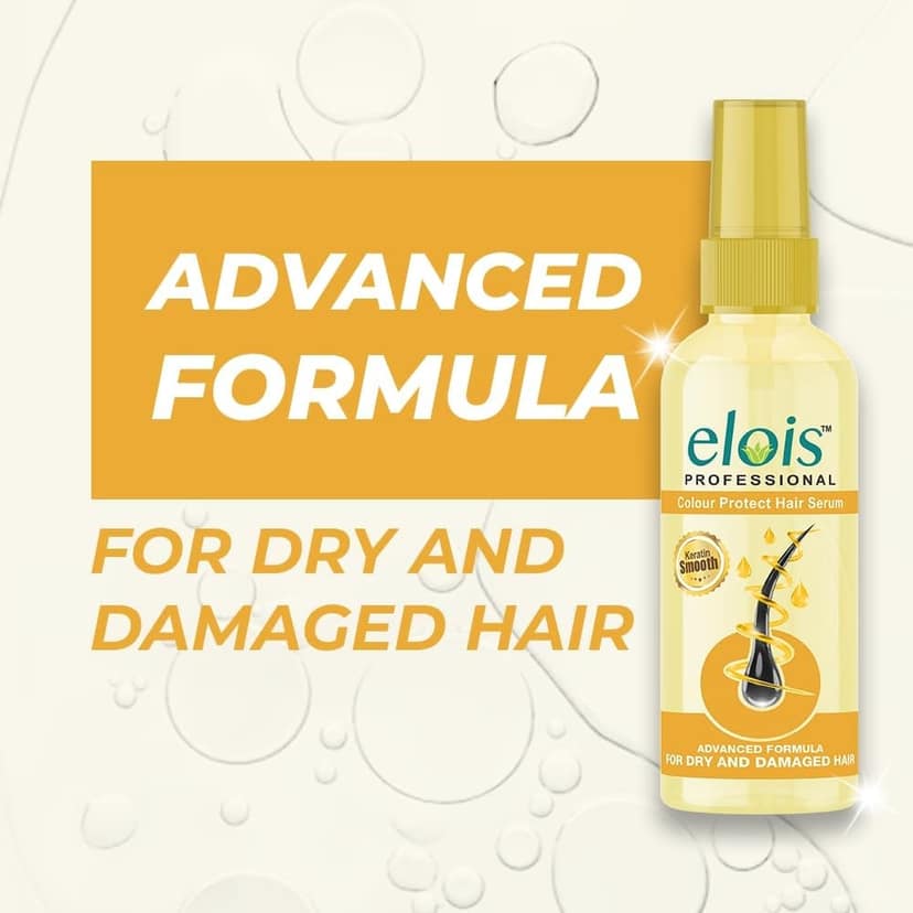 Elois Professional Color Protect Hair Serum For Women & Men With Keratin Smooth Protection and Shine Hair Smoothing for Dry & Reduce Damaged to Hair 100ml view 3