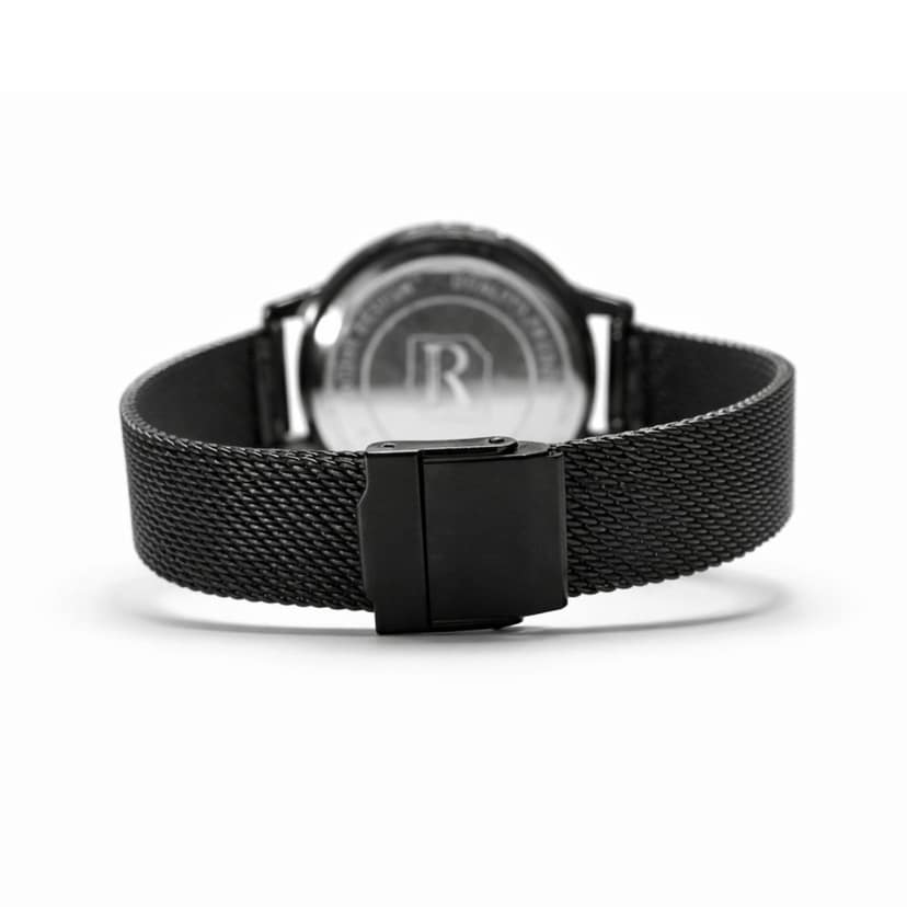 ROAVÉ Quartz Round Intermesh Stainless Steel Band Casual Analog Watch For Women With Push Button Clasp - Multicolour view 4
