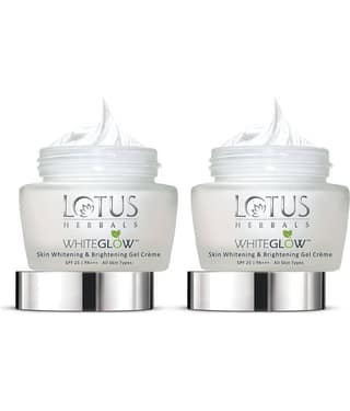 Lotus Herbals Whiteglow Skin Whitening & Brightening gel Cream , Spf 25 , Pa +++, 40g (Pack of 2)