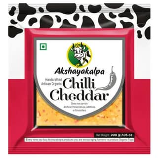 Akshayakalpa - Organic Cheddar Chilli, 200 grams