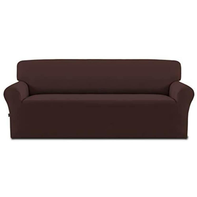 PENTHOOM Elastic Sofa Cover 3 Seater Fully Covered| Plain Sofa Cover Big Elasticity Sofa Cover with High-Density Fabric | Perfect Size Couch Cover Sofa Slip Cover