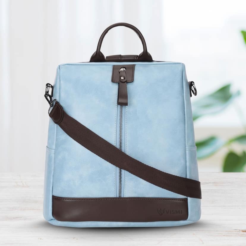 VISMIINTREND Women Backpack for Office Use Upto 13 Inch Laptop | Stylish Backpack Bag | Travel | School | College | Office Use | Anti Theft Convertible Backpack view 10