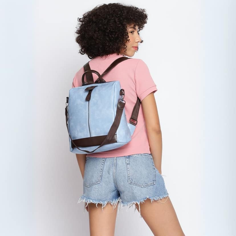 VISMIINTREND Women Backpack for Office Use Upto 13 Inch Laptop | Stylish Backpack Bag | Travel | School | College | Office Use | Anti Theft Convertible Backpack view 3