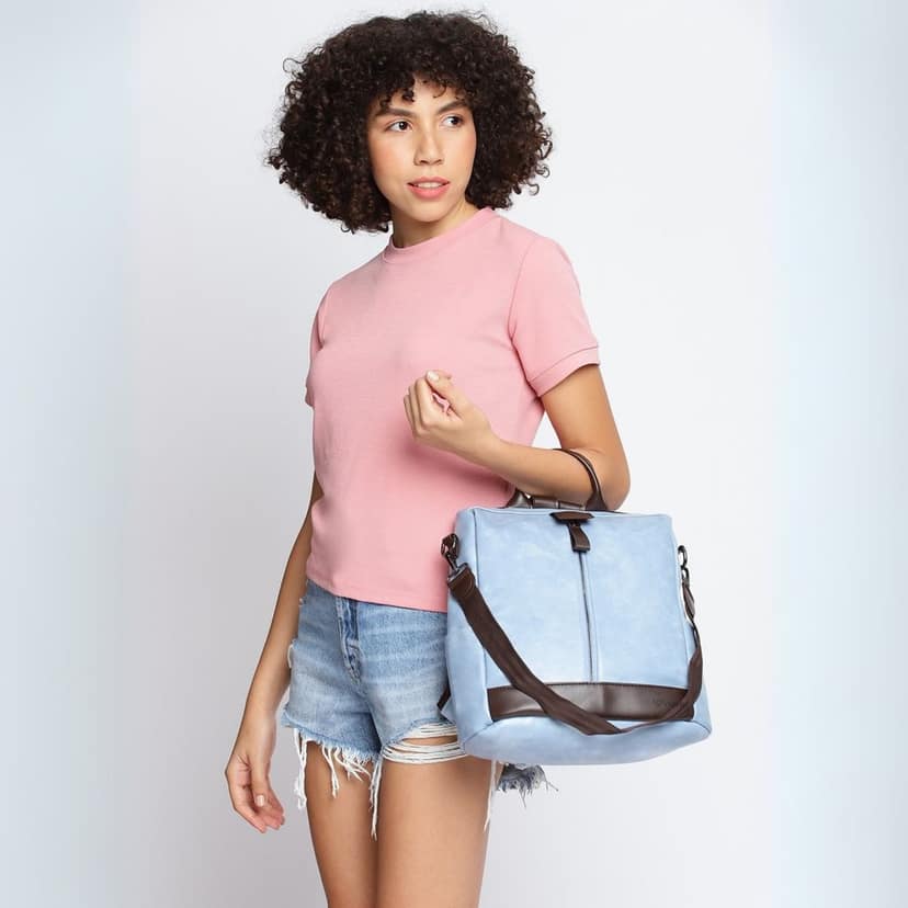 VISMIINTREND Women Backpack for Office Use Upto 13 Inch Laptop | Stylish Backpack Bag | Travel | School | College | Office Use | Anti Theft Convertible Backpack view 4