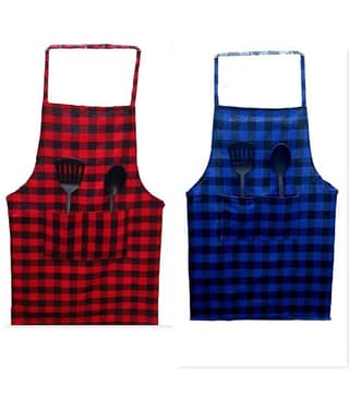 Sweekar - Multicolor Full Apron (Pack of 2)