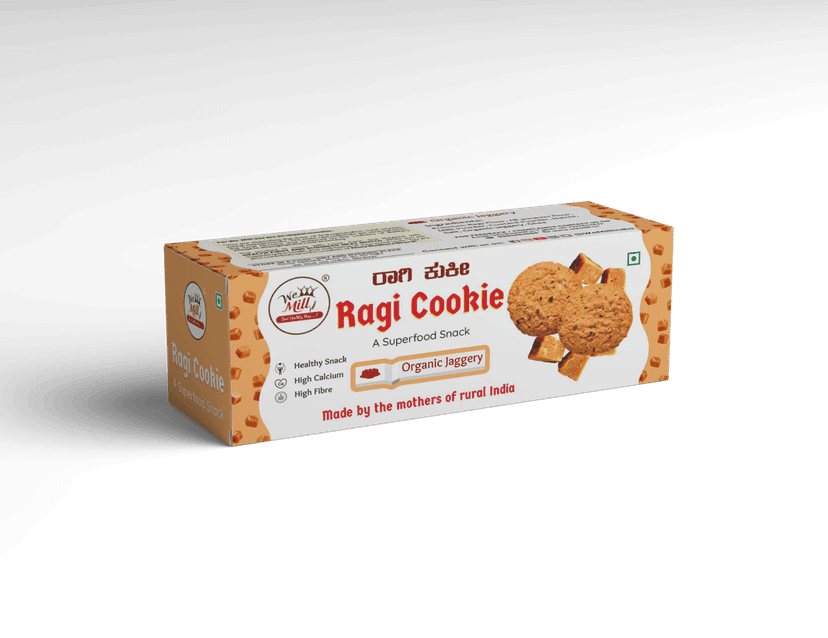 We Mill Ragi Cookie Organic Jaggery Superfood Snack view 2