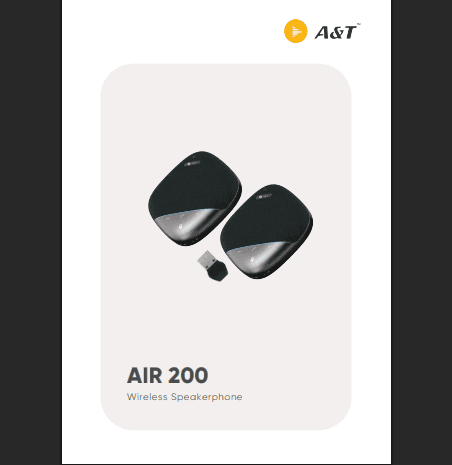 A&T AIR 200 Conference Speakerphone with AI Noise Reduction & 8 Mic Array for Boardrooms view 5