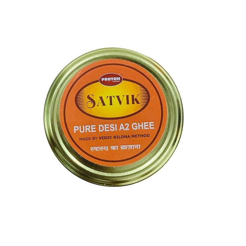 PROTON NATURAL SATVIK Pure Desi Cow Ghee A2 Bilona Method | Traditional Bilona Method | Cultured | Immunity Booster| Natural | Healthy | Fresh |Lactose and gluten free (500 ML) view 3