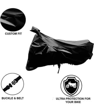 AutoRetail Bike Body Cover for Bajaj Pulsar AS 150 ( Pack of 1 ) , Black