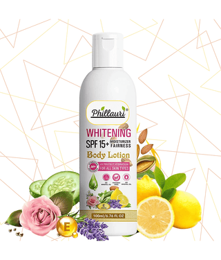 Phillauri Body Lotion for Very Dry Skin, Nourishing Body Milk with Almond Oil & Vitamin E (100 ml)