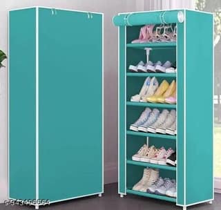 SHIFAN MultiUse Green Shoe Rack 6 LAYER PLASTIC PIPE