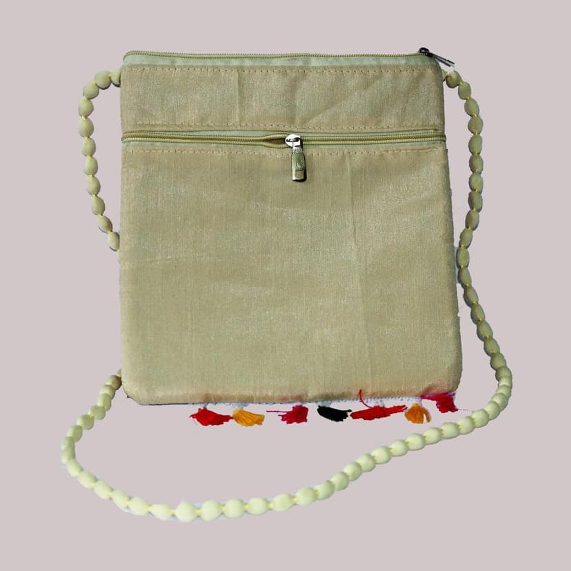 Tribes India Embroidery Shoulder bag with mirror work: G&A (Padhar) GJ view 2