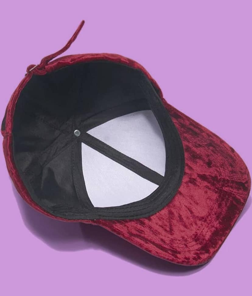 Bolax Pack of 1 Suede Men's Cap ( Red ) view 2