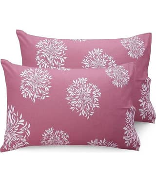 HIDECOR - Pack of 2 Microfibre Polka Dots Standard Size Pillow Cover ( 68.58 cm(27) x 43.18 cm(17) ) - Pink
