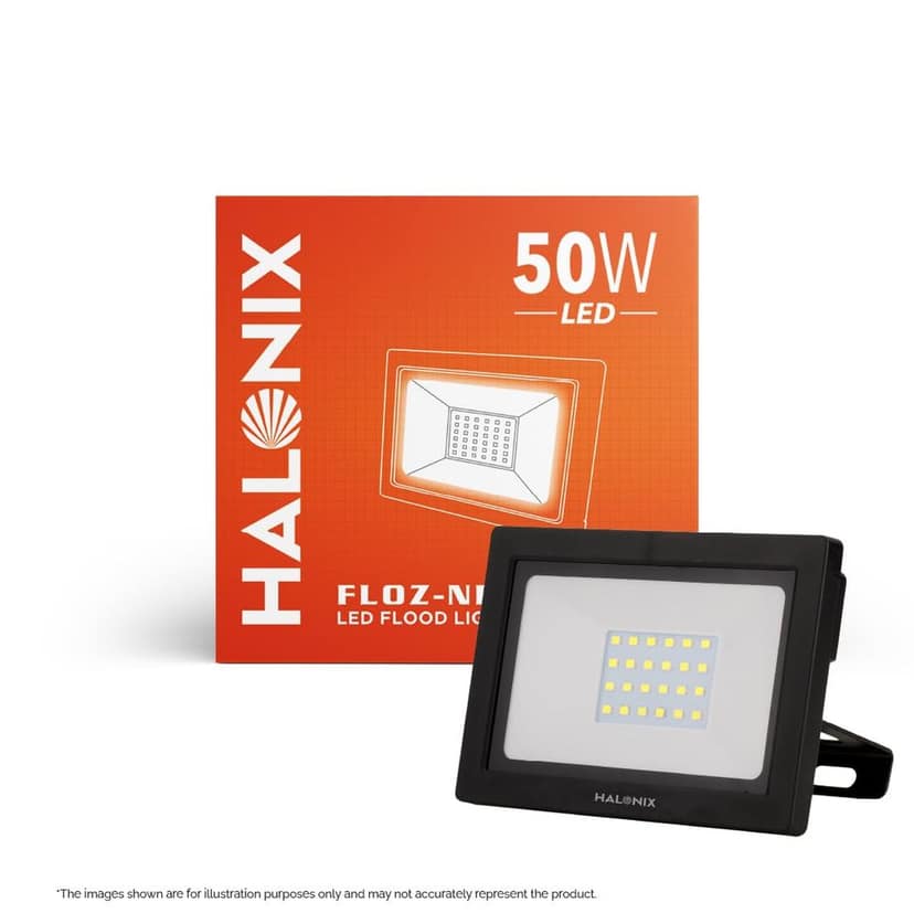 Aluminium 50W Led Outdoor Flood Light Waterproof- Ip66 Led Lights With 120° Wide Beam|Halogen Light,Focus Light For Garage,Parking,Shop-(Cool White)-Pack Of 1|Short Circuit&Surge Protection.