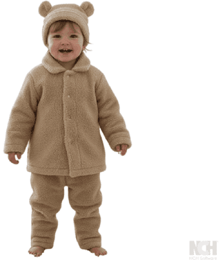 harshvardhanmart.com Pack of 1 Unisex Faux Fur Sweatshirt & Trackpant Set ( Camel )