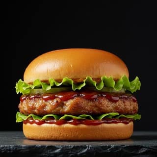 Charcoal Barbeque Chicken Burger
