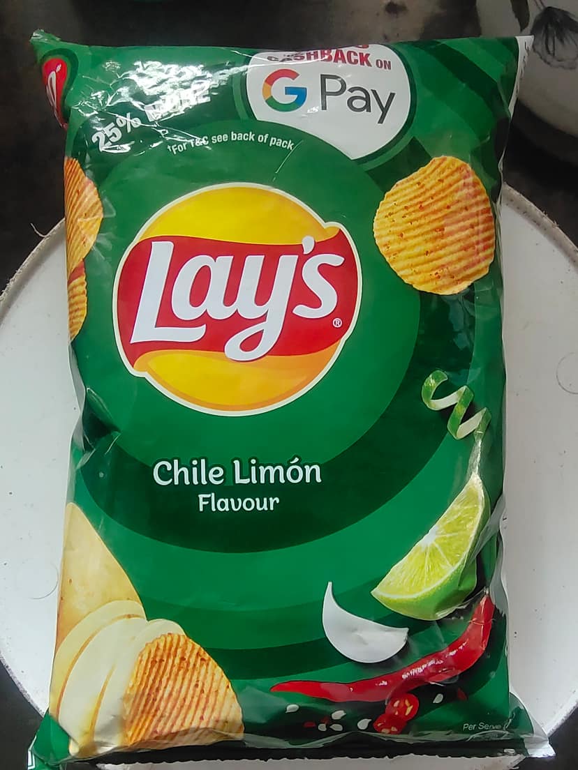 Lays Potato Chips Chile Limon Flavour Crunchy Snacks