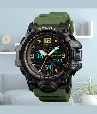 Harbor Green Silicon Analog-Digital Men's Watch