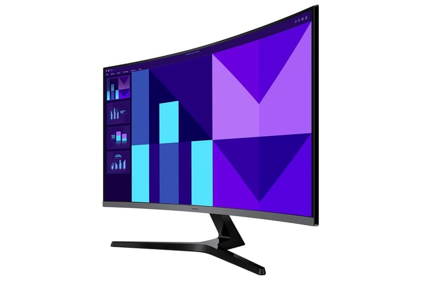 Samsung 32" (80 cm) S3 1500R Curved Monitor|FHD 1920 x 1080|100 Hz|4 ms|Ports-HDMI,VGA|Game Mode|Eye Saver Mode|LS32D390GAWXXL||Wall Mountable|Black